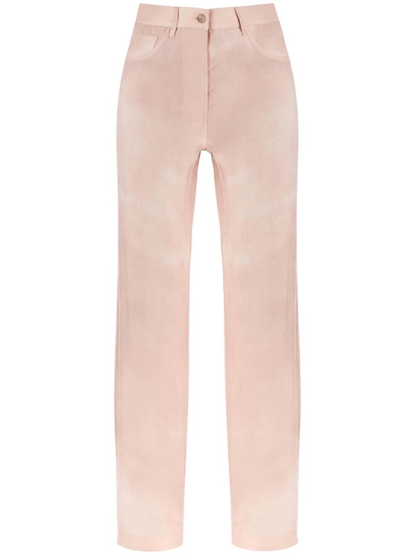 아크네 스튜디오 FW24 denim effect trousers AK0837 PALE PINK