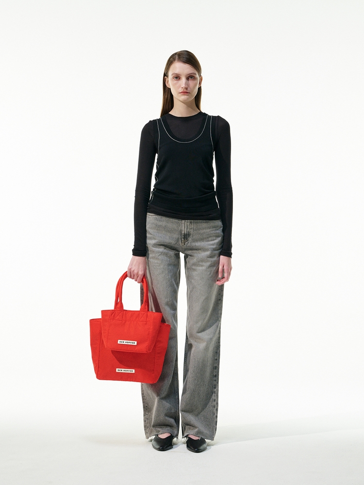 SHOPPER NYLON [RED]_MD