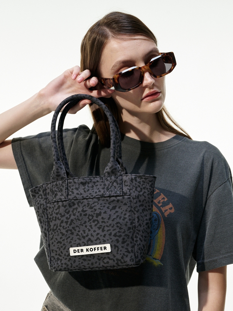 SHOPPER LEOPARD [CHARCOAL]_MINI