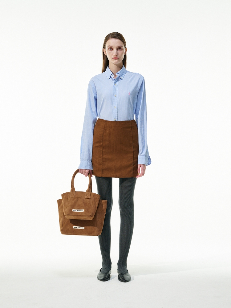 SHOPPER SUEDE [BROWN]_MINI