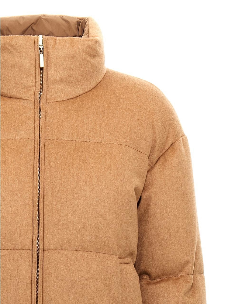 막스마라 더 큐브 FW24 Dante reversible long down jacket DANTE001 Beige