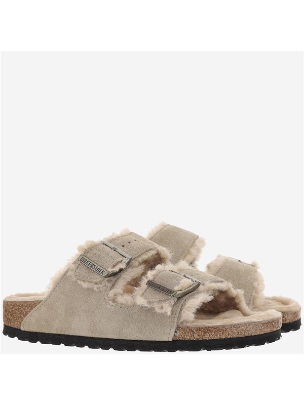 버켄스탁 FW24 Birkenstock Sandals 1028293TAUPE Arizona Shearling taupe