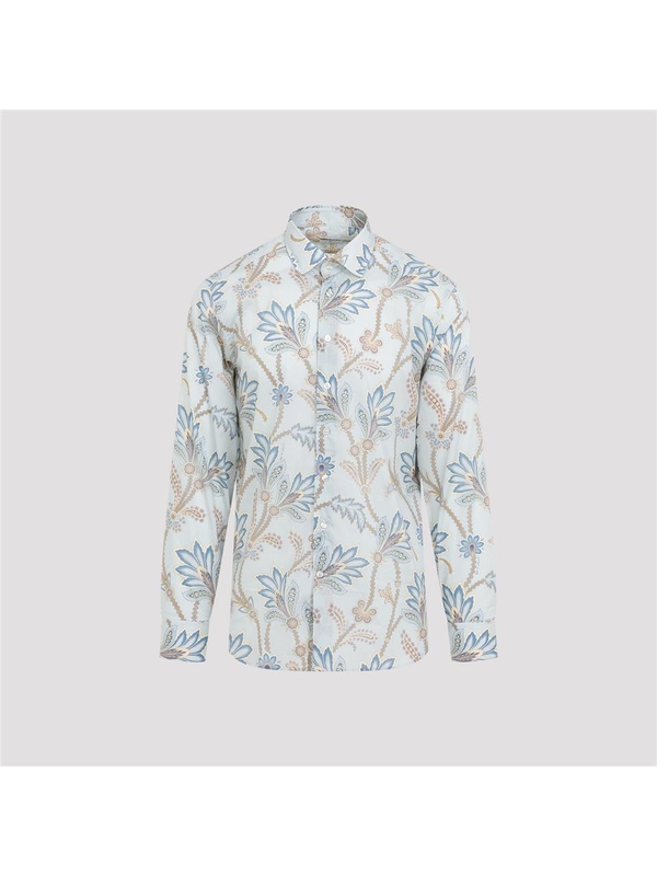 에트로 FW24 Etro Roma Shirt MRIB0001.99SA5A8 Blue