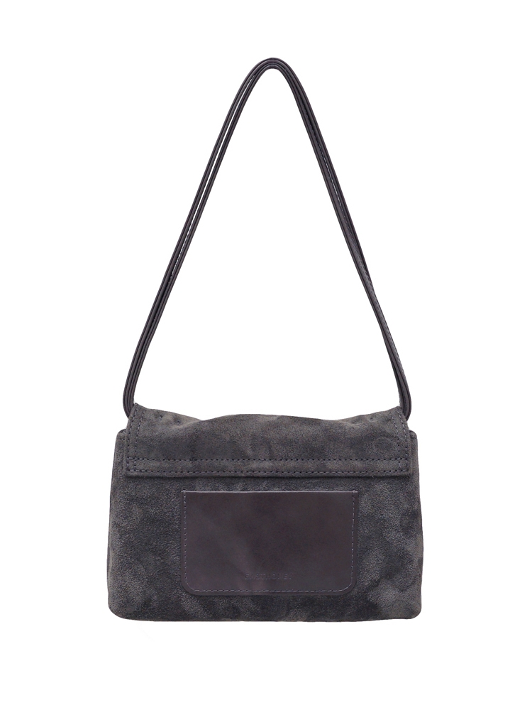 Pendu. Wide bag Suede Gray color 펜두 와이드 스웨이드 그레이