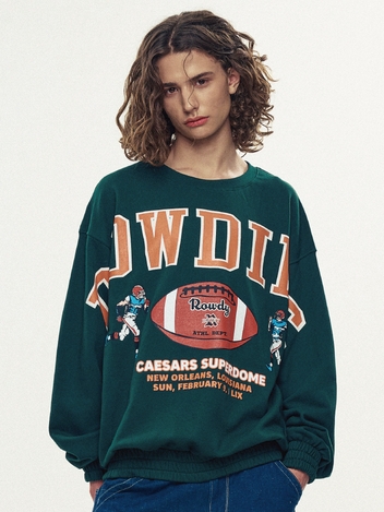 Rowdies Super-Bowl Banding Sweatshirt_Forest Green