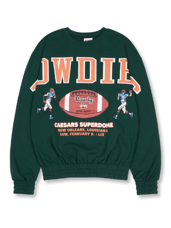 Rowdies Super-Bowl Banding Sweatshirt_Forest Green