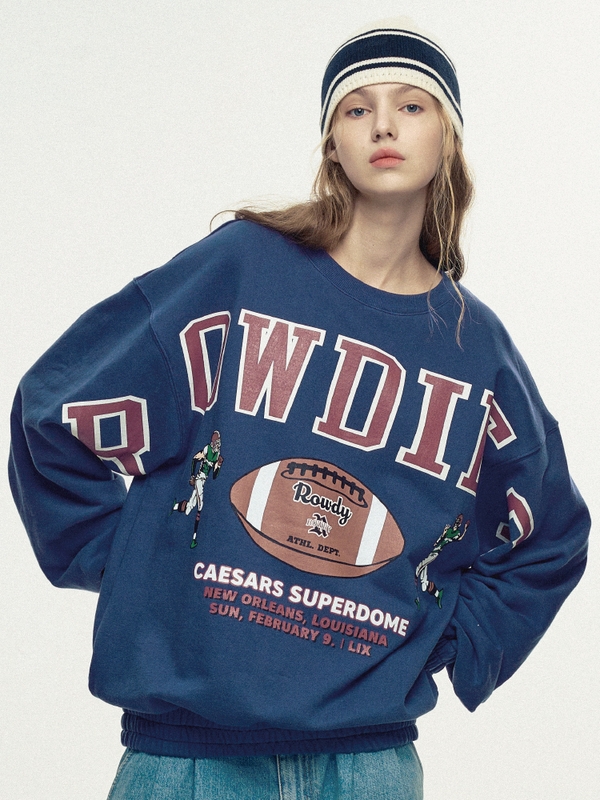 Rowdies Super-Bowl Banding Sweatshirt_Vintage Blue