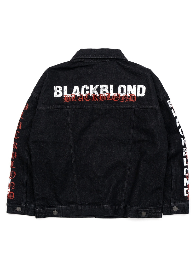 BBD Overlap Logo Denim Jacket (Black)