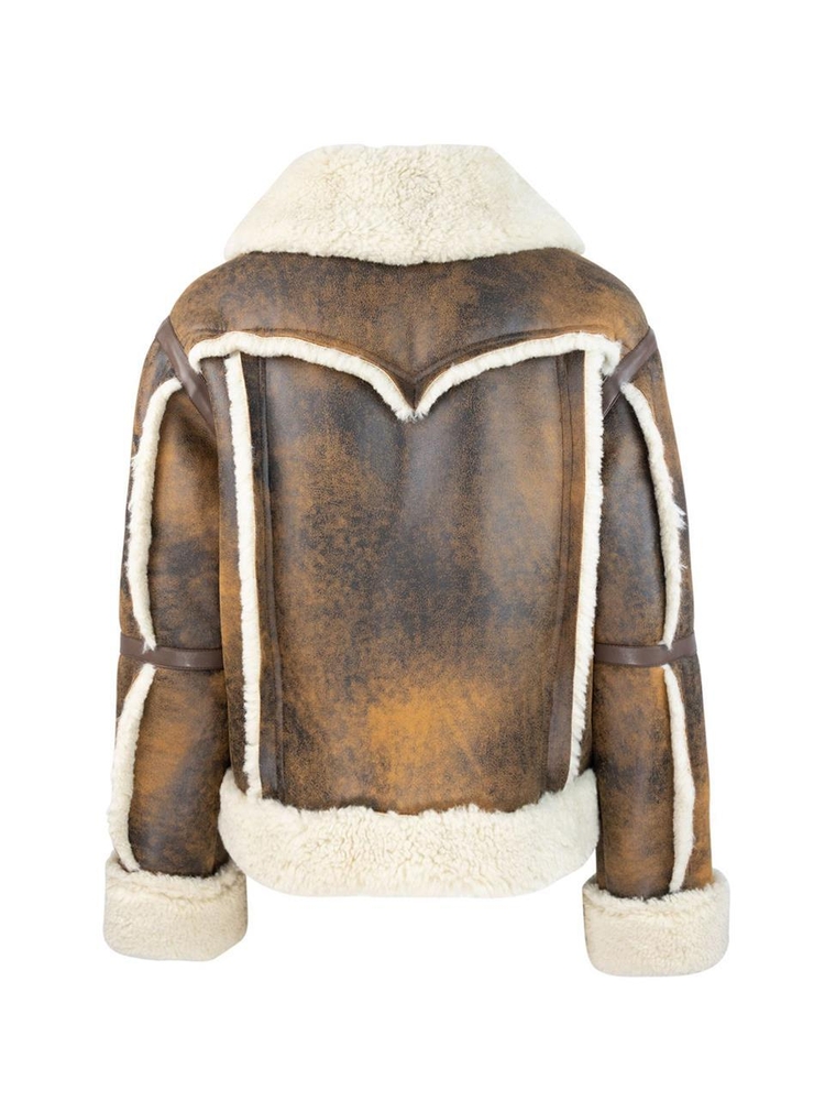 스탠드스튜디오 FW24 Lessie shaded jacket 61957-907387130 Brown