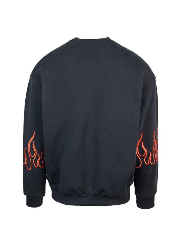 비전 오브 슈퍼 FW24 Red Flames Sweatshirt VS00853Black Black