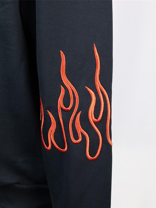 비전 오브 슈퍼 FW24 Red Flames Sweatshirt VS00853Black Black