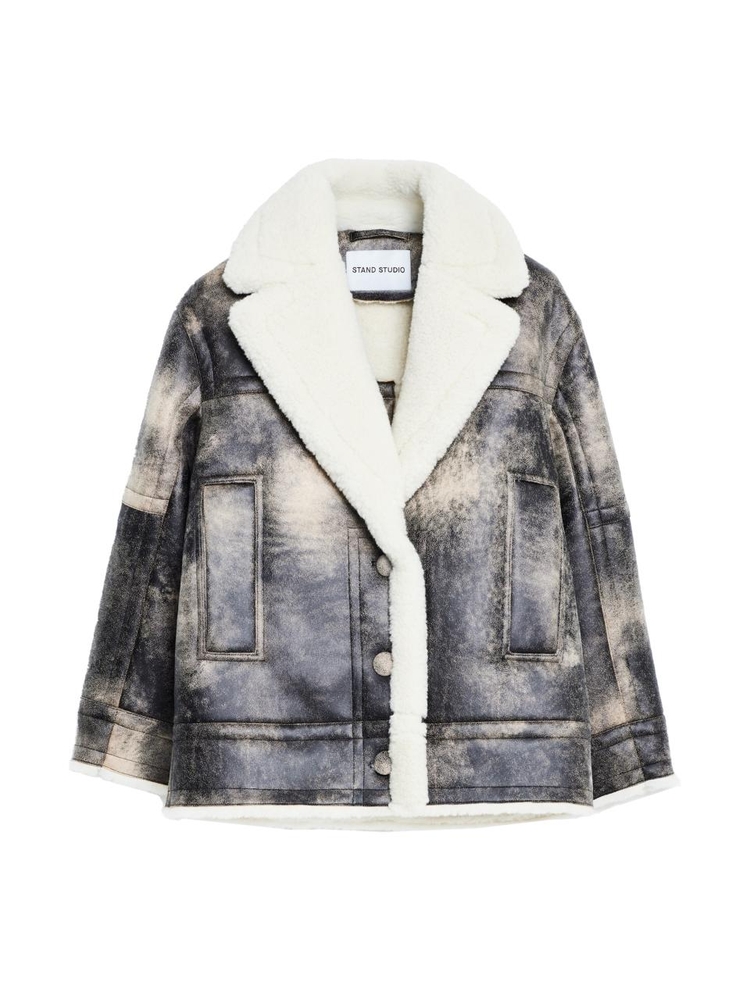 스탠드스튜디오 FW24 Louisa grey jacket 66325-907381040 Grey