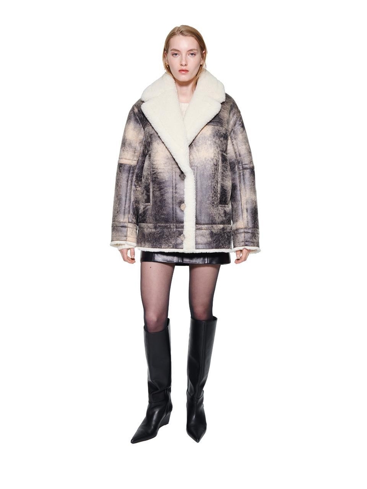 스탠드스튜디오 FW24 Louisa grey jacket 66325-907381040 Grey