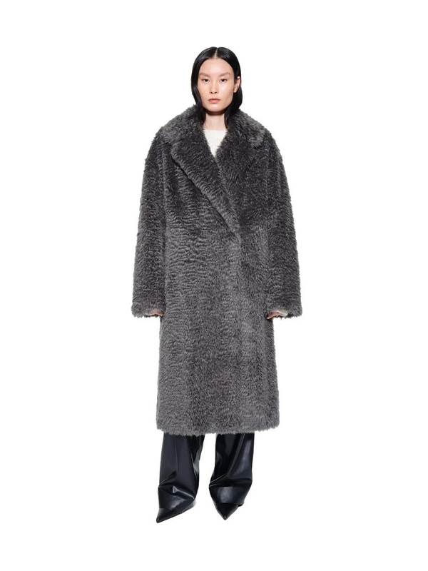 스탠드스튜디오  Nicole fur coat 61126-909481030 Grey