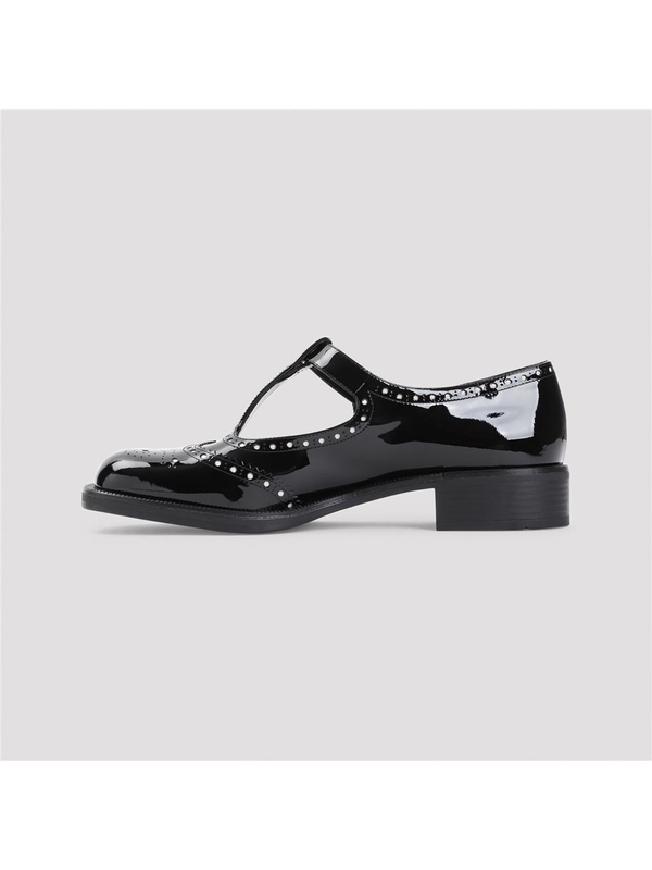 미우미우 FW24 Miu Miu Lace-up Shoes 5E303EF035.069 Black