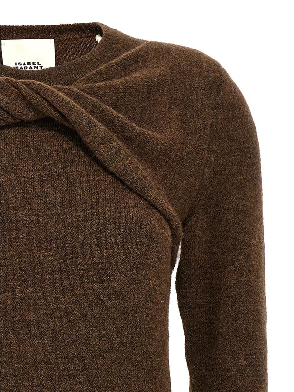 이자벨마랑 FW24 Kern sweater PU0583FAB4L06I50BZ Brown