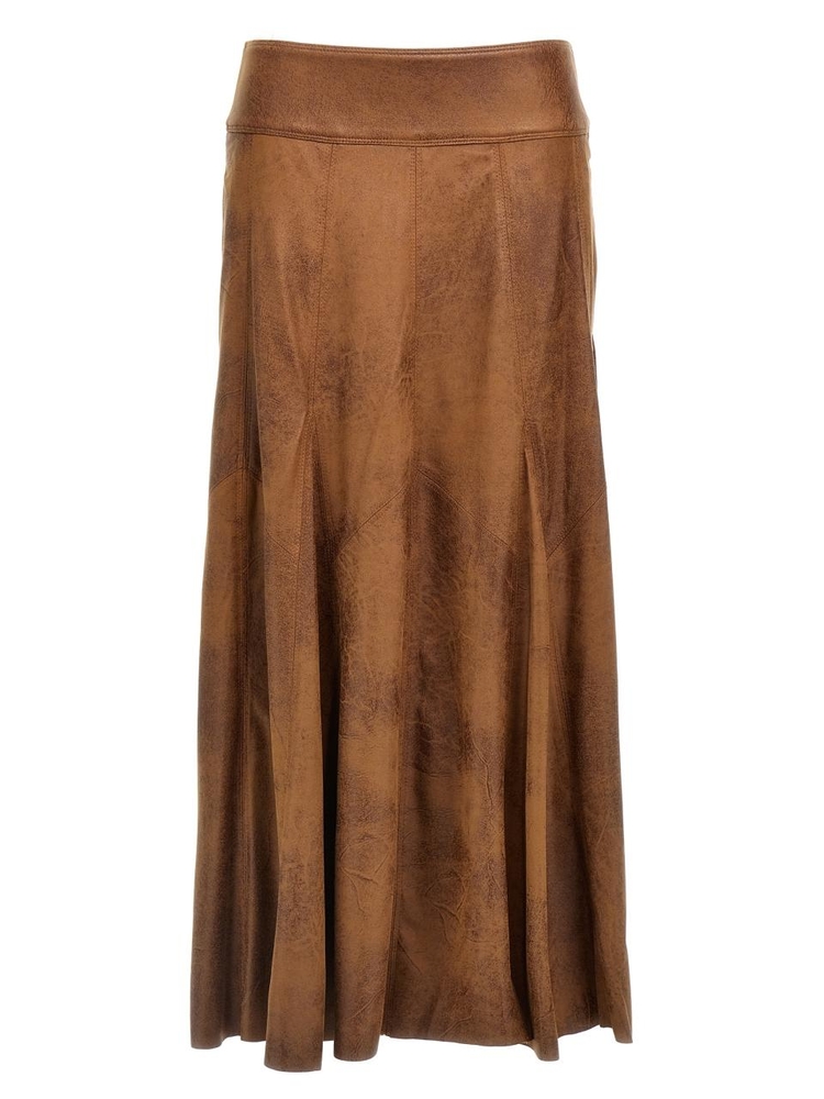 이자벨마랑 FW24 Genevi skirt JU0271FAB4B06I50CO Brown