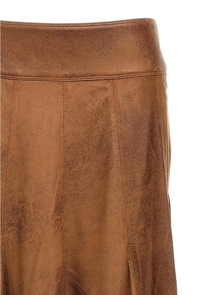 이자벨마랑 FW24 Genevi skirt JU0271FAB4B06I50CO Brown