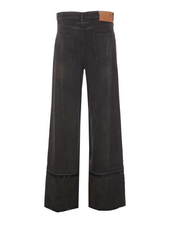 MM6 메종 마르지엘라 FW24 MM6 Maison Margiela Trousers Black SH2LA0010S30848962 Black