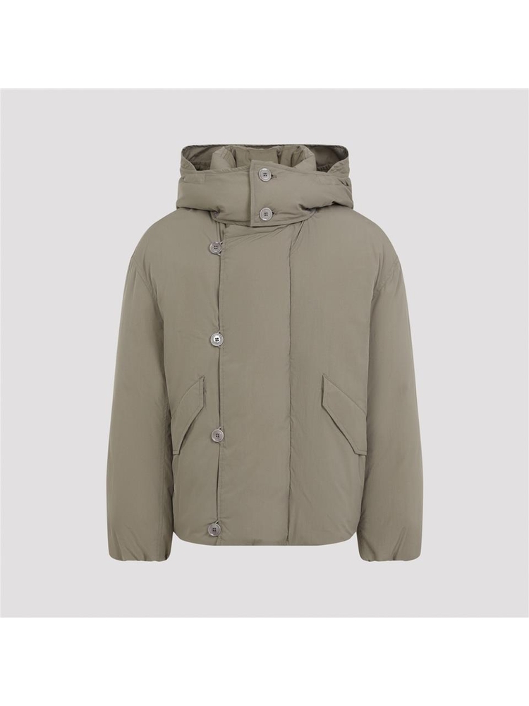 르메르 FW24 Lemaire Hooded Puffer Blouson Jacket OW1093.LF1156 Nude & Neutrals