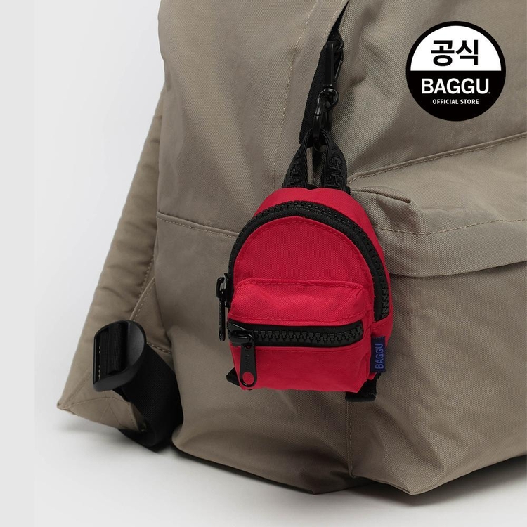 BAGGU 바쿠 키링 백팩 참 캔디 애플