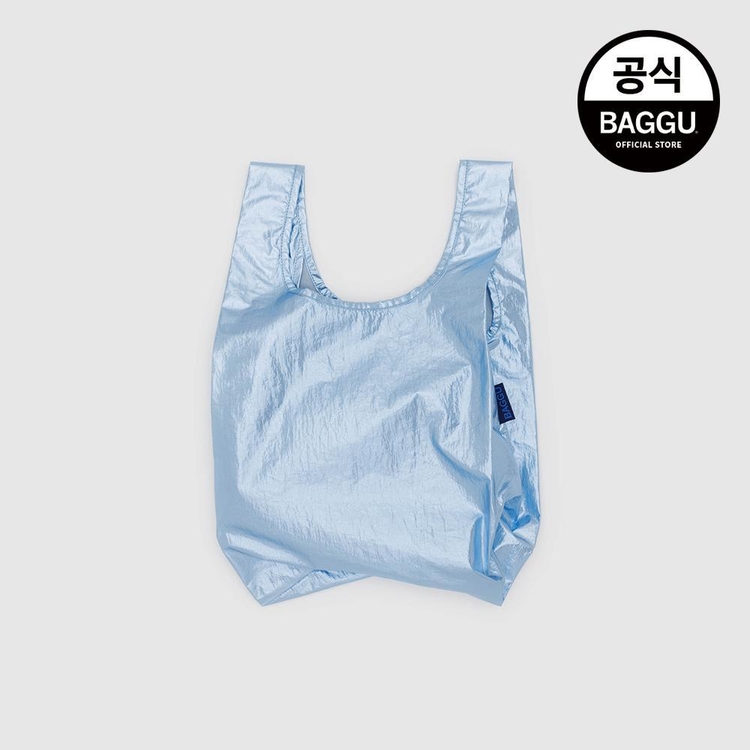 BAGGU 바쿠 베이비 메탈릭 라이트블루