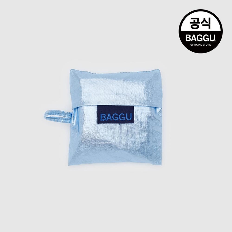 BAGGU 바쿠 베이비 메탈릭 라이트블루