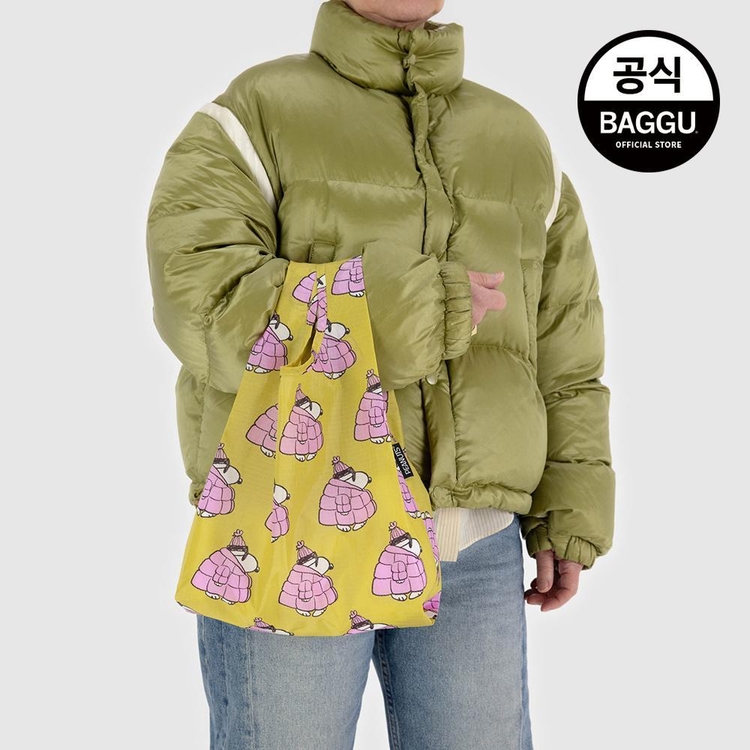 BAGGU 바쿠 베이비 푸퍼 스누피 핑크