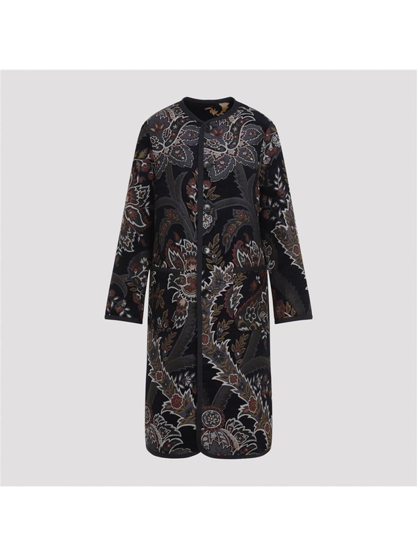 에트로 FW24 Etro Reversible Coat WRAA0040.99TJE81 Black