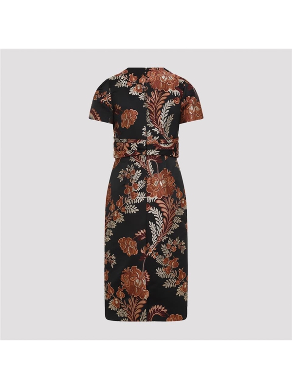 에트로 FW24 Etro Jacquard Midi Dress WRHA0227.99TJD72 Black