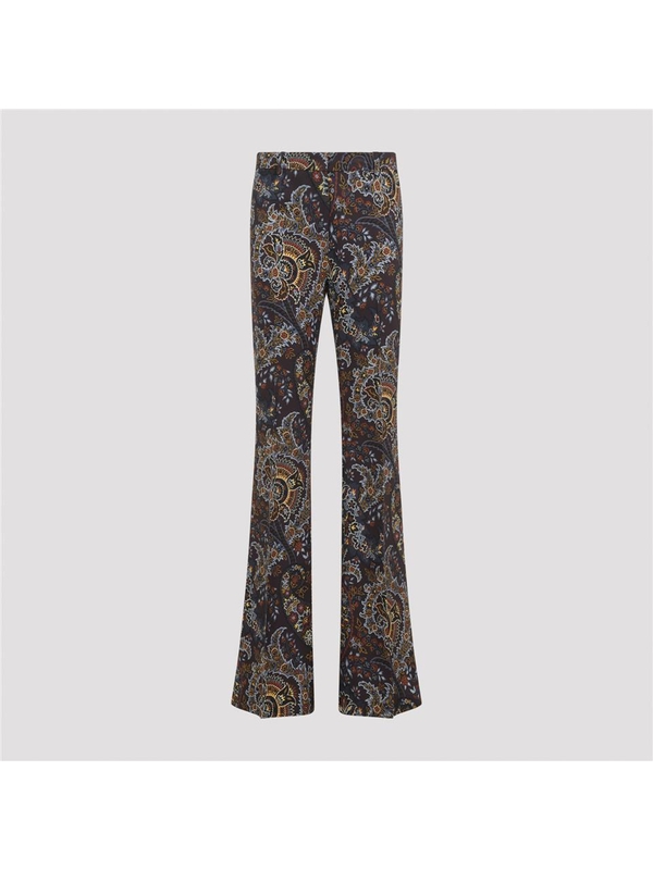 에트로 FW24 Etro Cady Printed Pants WREA0033.99SADC6 Multicolour