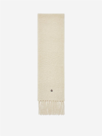 몽클레르 FW24 Alpaca Logo Scarf J2093 3C00017-0U357 One Color