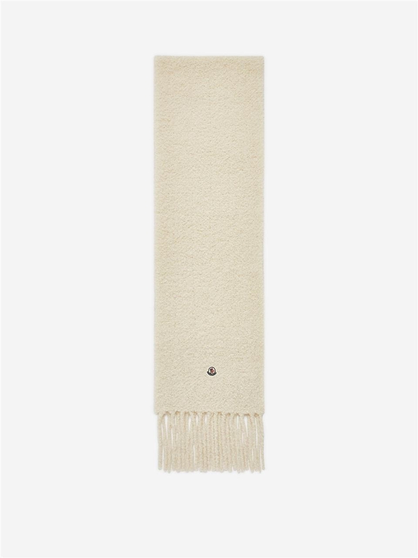 몽클레르 FW24 Alpaca Logo Scarf J2093 3C00017-0U357 One Color