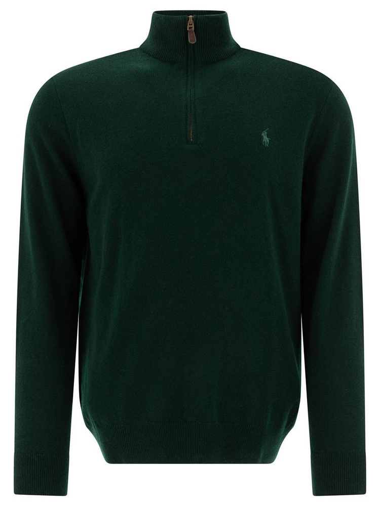 폴로 랄프로렌 FW24 Pony half-zip sweater 710876756014MOSS AGATE Green