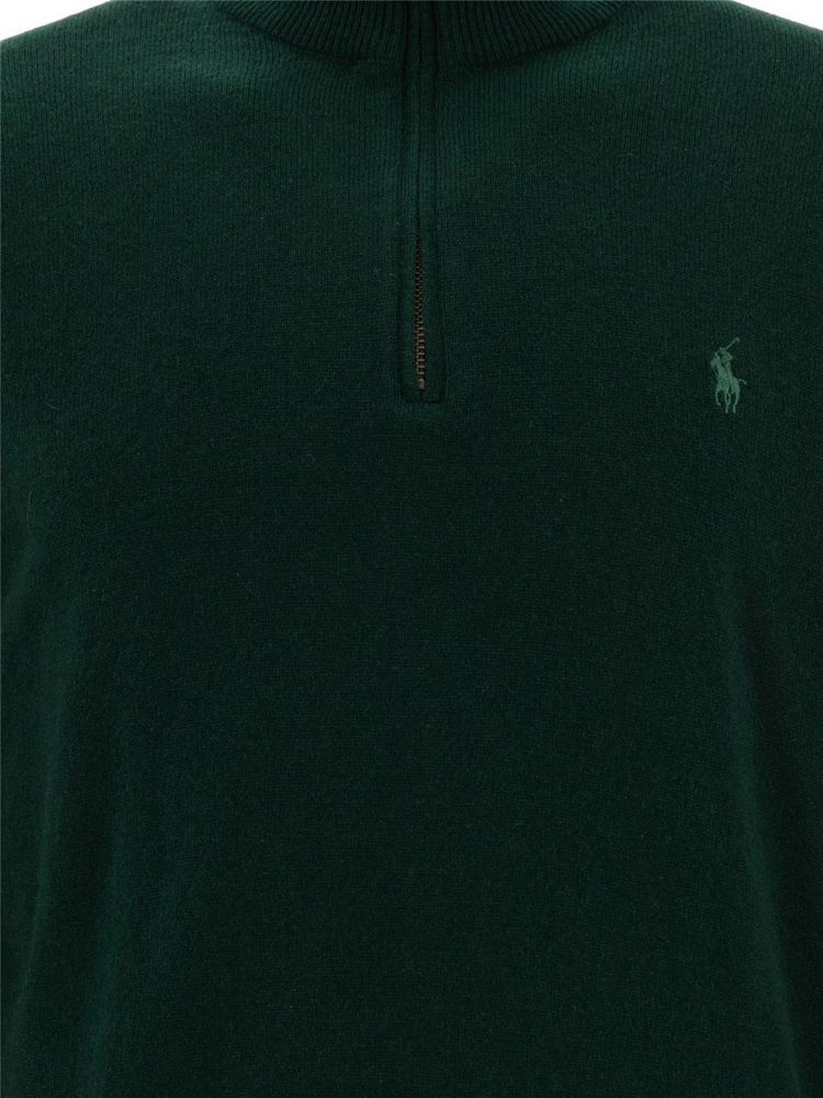 폴로 랄프로렌 FW24 Pony half-zip sweater 710876756014MOSS AGATE Green