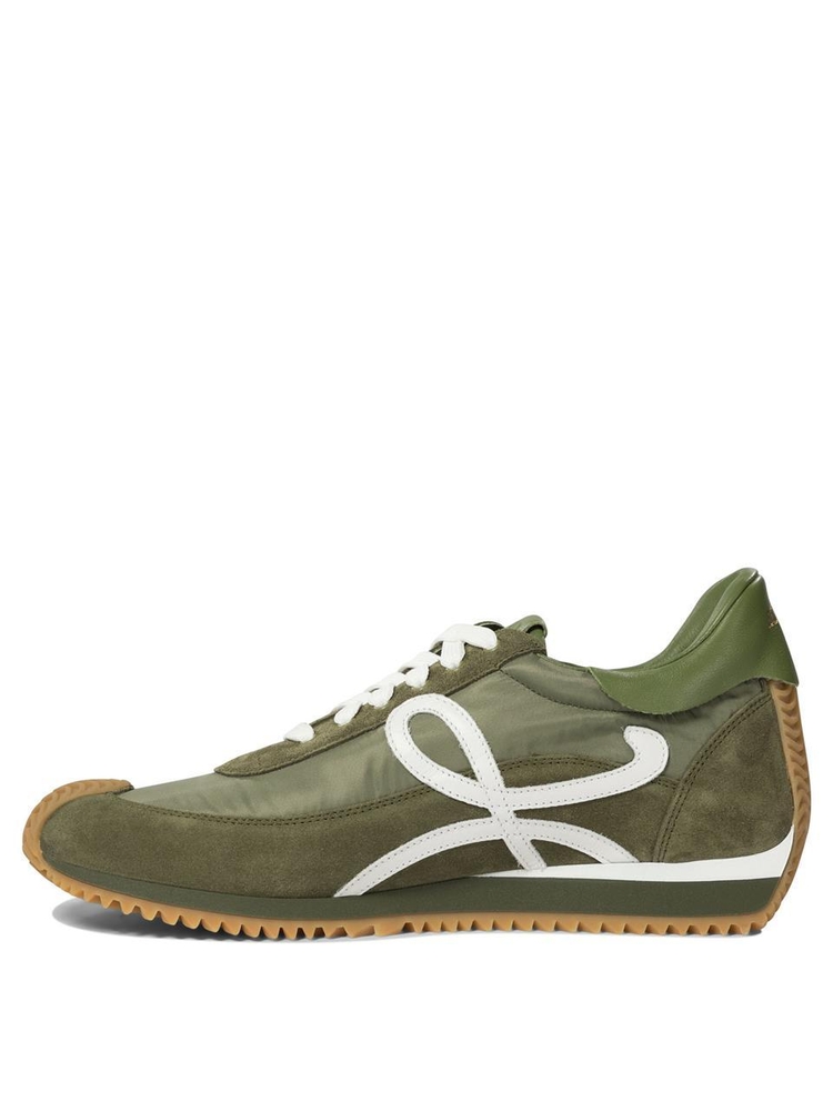 로에베 FW24 Flow Runner sneakers M816282XAJ8826 OLIVE/WHITE Green