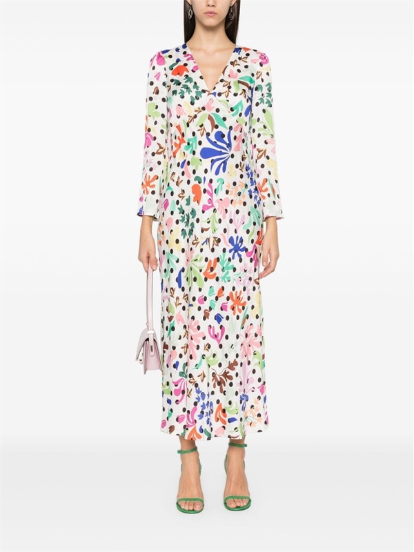 릭소 FW24 Rixo Dresses 0100228732404727 FLORA DOT IVORY