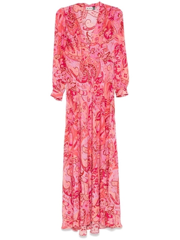 릭소 FW24 Rixo Dresses 0100228232404744 GRACE PAISLEY MAGENTA