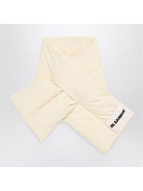 질샌더 FW24 Jil Sander Beige padded scarf with logo J47TE0001J70008 Beige