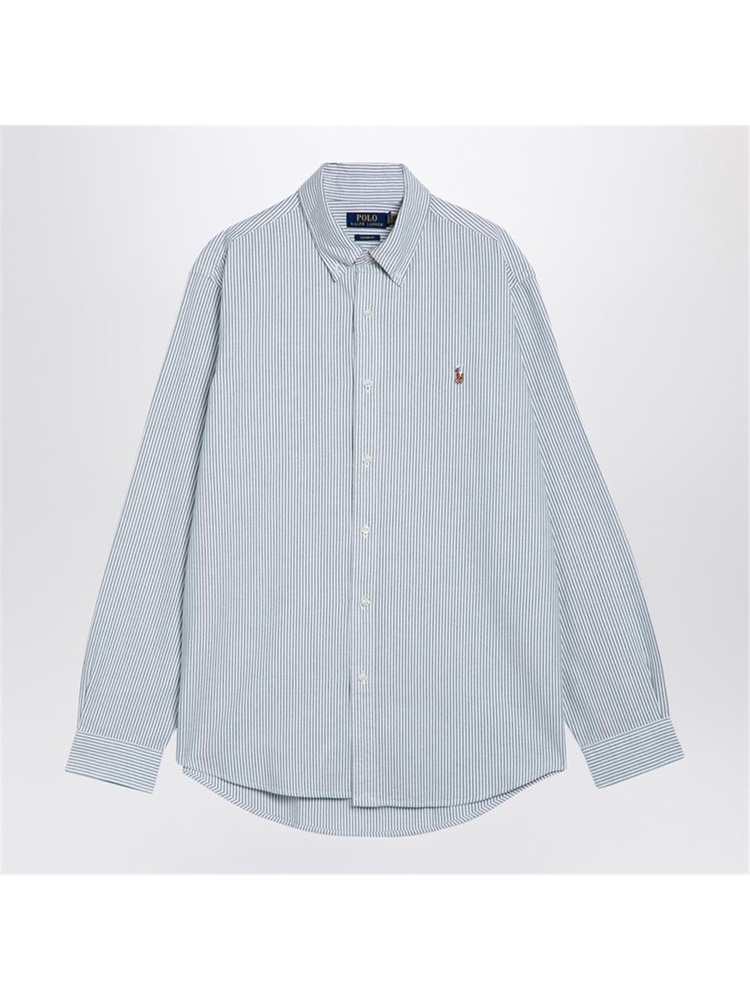 폴로 랄프로렌 FW24 Polo Ralph Lauren Oxford Custom-Fit Striped Shirt 710953704002CO White