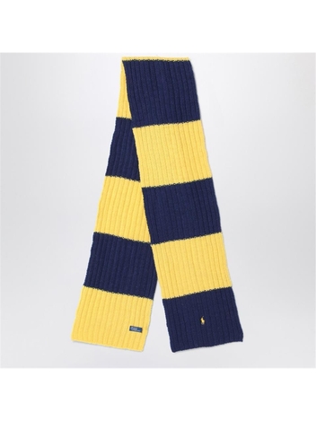 폴로 랄프로렌 FW24 Polo Ralph Lauren Blue/yellow striped wool scarf 455954641001WO Multicolor