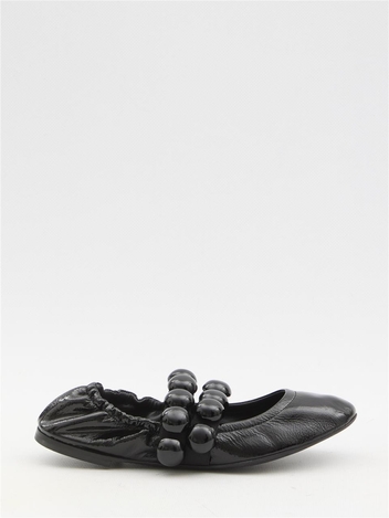 알라이아 FW24 Sphere Ballet flats AA3A038CK273_999 BLACK