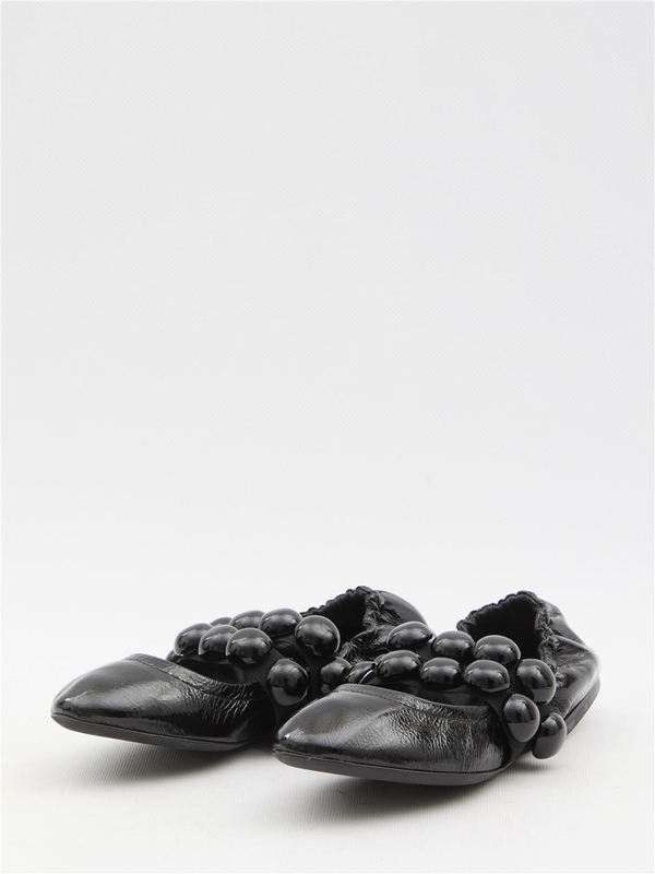 알라이아 FW24 Sphere Ballet flats AA3A038CK273_999 BLACK