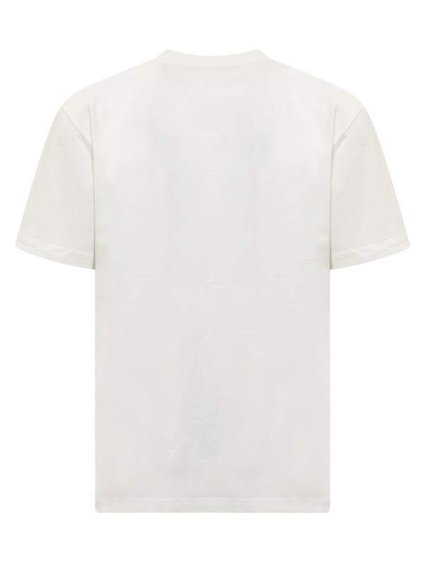 배로우 FW24 BARROW T-shirts F4BWUATH065 002 OFF WHITE