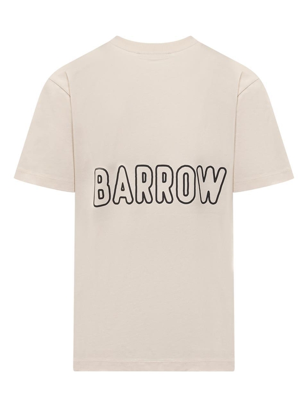 배로우 FW24 BARROW T-shirts F4BWUATH074 BW009 TURTLEDOVE