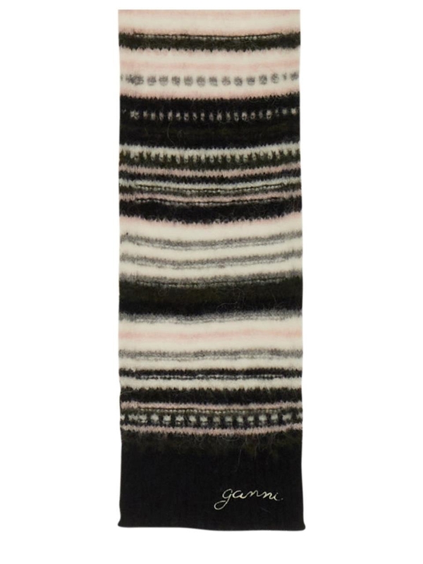 가니 FW24 GANNI Scarf A6310_099 BLACK