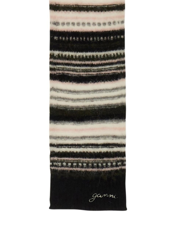 가니 FW24 GANNI Scarf A6310_099 BLACK