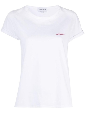 메종라비쉬 FW24 MAISON LABICHE T-shirts and Polos White KWTAMOURWHITE White