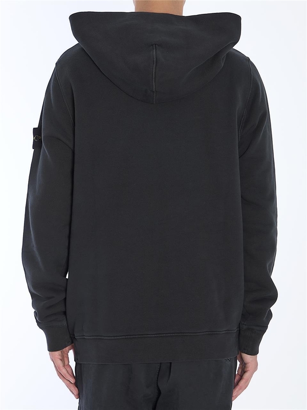 스톤아일랜드 FW24 Cotton hoodie 811561041_V0129 BLACK