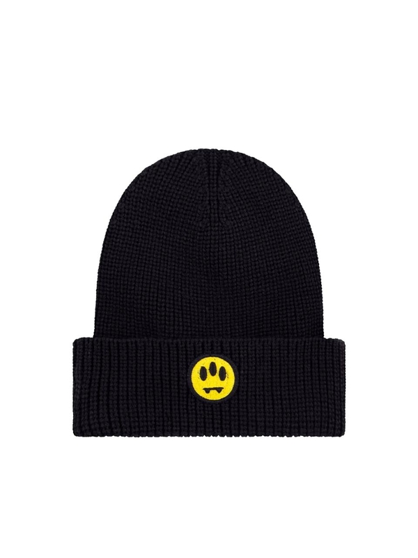 배로우 FW24 Black Beanie Hat F4BWUAHT025110 Black